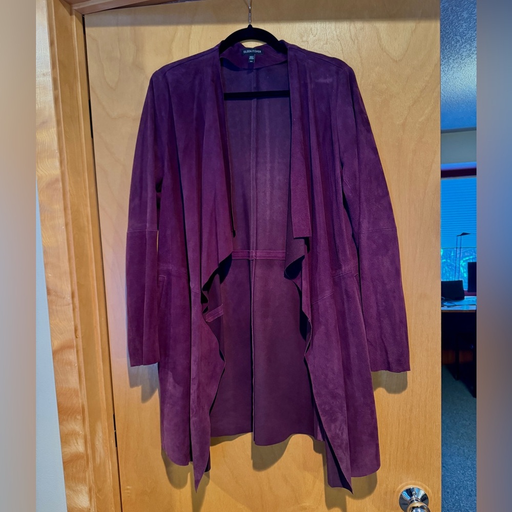 Eileen Fisher suede jacket